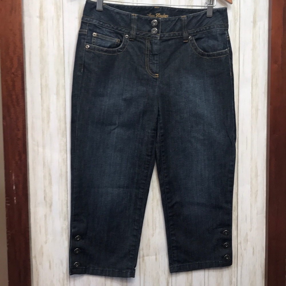 Ann Taylor Modern Fit Lindsay Waist Cropped Jeans
